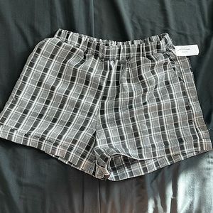 Plaid Cuff Shorts